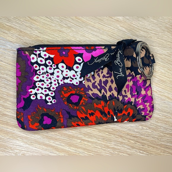 Vera Bradley Zip ID Case with key ring - Picture 1 of 4